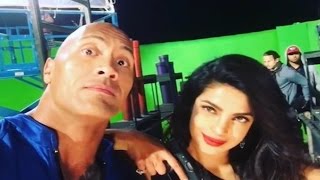Watch Priyanka Chopra points gun at Dwayne Johnson Video