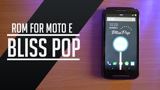 Watch BlissPop V2.0 Android Lolipop ROM For Moto E - Review And Installation! Video