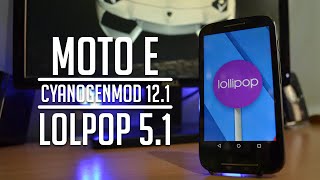 Watch Android Lolipop 5.1 Cyanogenmod 12.1 on Moto E - Installation Guide. Video