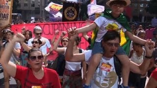 Watch Raw: Brazilians Protest Acting President Temer Video
