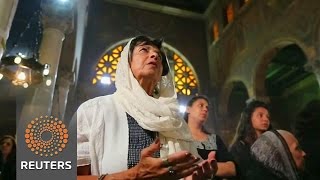 Watch Coptic Christians hold prayers for EgyptAir crash victims Video