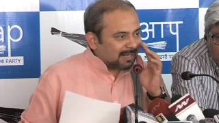 Watch AAP Leaders Addresses Media on Agusta Westland Choppers bribery Scam Video