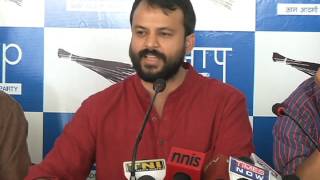 Watch AAP addresses Media on BJP discrediting martyr Hemant Karkare to let off Malegaon blast accused Video