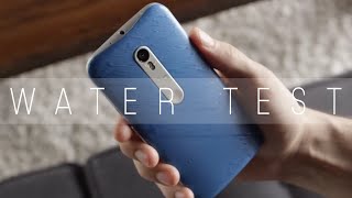 Watch Motorola Moto G 3rd Gen Ready For a Bath - Water Test Video