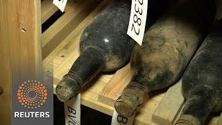Watch Czech castle unveils 'hidden' wines from 1890s Video