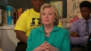 Watch Clinton Campaigns in Calif., Talks Foster Care Video