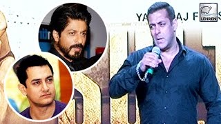 Watch Salman Khan Takes Dig At Shahrukh & Aamir At Sultan Trailer Launch Video