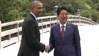 Watch World leaders tour shrine ahead of G7 talks in Japan Video