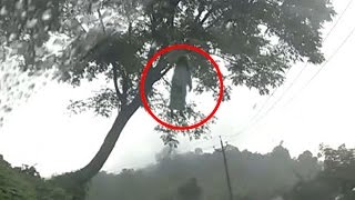 Watch Real Ghost Video - Real Ghost Caught on Camera - Ghost hanging on tree - Scary videos Video