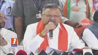 Watch BJP Govt work for people Welfare and development | Raman Singh In Mahabubnagar | iNews Video