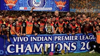 Watch Sunrisers Hyderabad win IPL 2016 trophy, Virat Kohli gets orange cap Video