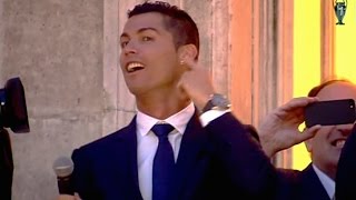 Watch Real Madrid celebrate Champions League victory with supporters 2016 Video