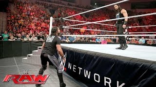 Watch Roman Reigns wants Seth Rollins to prove he's not a coward: Raw, May 30, 2016 Video