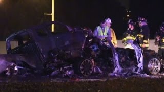Watch Raw: Taiwanese Fugitive Dies in Calif. Car Crash Video