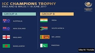 Watch ICC Champions Trophy Schedule 2017 Video