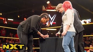 Watch Asuka and Nia Jax sign their TakeOver contract:  WWE NXT, June 1, 2016 Video