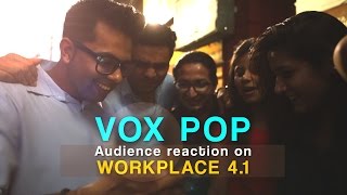 Watch VOX POP | Audience Reaction on The Workplace Ep-4.1 | Love is war "Nisha Kab Aa Rahi Hai" Video