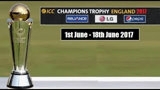Watch ICC Champions Trophy 2017 England Schedule And Venues Announced by ICC Video