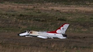 Watch Pilot Ejects Into Field Before Thunderbird Crash Video