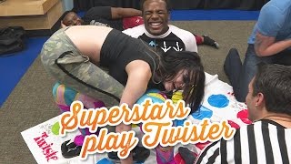 Watch Things get weird when WWE Superstars play Twister: WWE Game Night Video