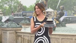 Watch Win starting to sink in for Muguruza: Muguruza French Open Video