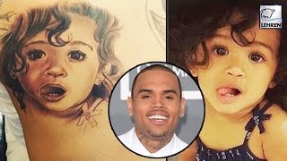 Watch Chris Brown Debuts' Daughter 'Royalty Brown's' TATTOO Video