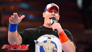 Watch John Cena comments on his WrestleMania-worthy dream match against AJ Styles: Raw, June 6, 2016 Video