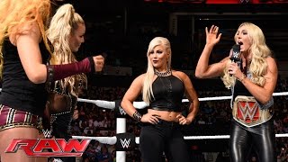 Watch Becky Lynch and Natalya try to talk some sense into Dana Brooke: Raw, June 6, 2016 Video