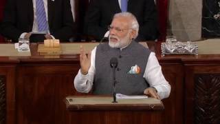 Watch 'Rockstar' Modi woos US Congress Video