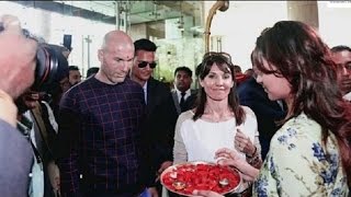 Watch Zidane arrives in Mumbai to launch housing project Video