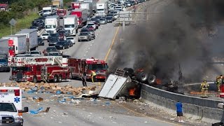 Watch Horrible Truck Accident Truck Crash Compilation (18+) Video