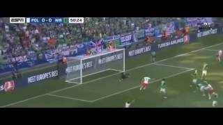 Watch Arkadiusz Milik GOAL! Poland Vs Northern Ireland 1-0 - UEFA EURO 2016 - 12/06/2016 Video