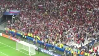 Watch UEFA Euro 2016 - Russians shot a flare gun toward English Fans after the match England - Russia Video
