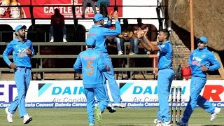 Watch India Vs Zimbabwe 3rd odi in Harare : Faiz Fazal makes his debut Video