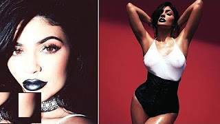 Watch Kylie Jenner shares VERY sultry photo of herself in black and white bodysuit Video