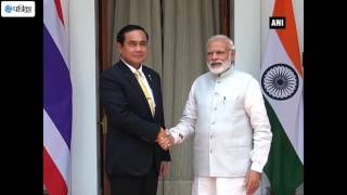 Watch PM Modi Meets his Thai Counterpart in New Delhi Video