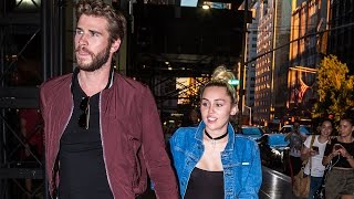 Watch Miley Cyrus & Liam Hemsworth Spotted Out On Date Night & Wearing Engagement Ring Video