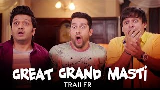 Watch Great Grand Masti Official TRAILER RELEASES | Ritiesh Deshmukh, Aftab Shivdasani, Vivek Oberoi Video