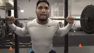 Watch Box jumps, box squats and sled drags with Kishan Raftar Video