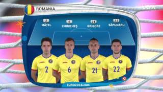Watch Romania line-up v Albania: UEFA EURO 2016 Video