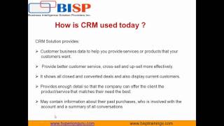 Watch Career in CRM BISP Technology Awareness Seminar Video
