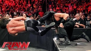 Watch REMATCH: Roman Reigns vs. Seth Rollins: Raw, June 20, 2016 Video