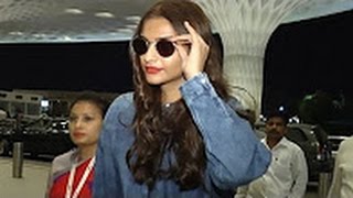 Watch Sonam Kapoor's airport fashion is SPOT ON Video