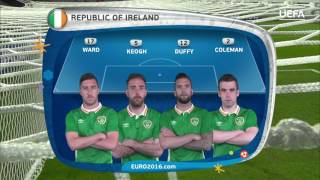 Watch Republic of Ireland line-up v Italy: UEFA EURO 2016 Video