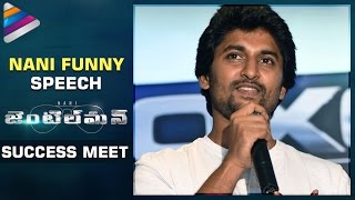 Watch Nani Funny Speech | Nani Gentleman Movie Success Meet | Nivetha Thomas | Surabhi | Telugu Filmnagar Video