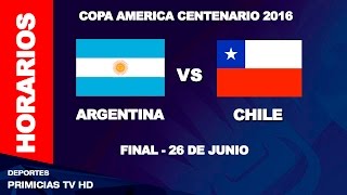 Watch Argentina vs Chile - ver dia y horario - final copa america 2016 Video