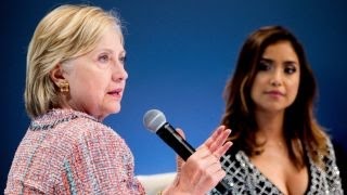 Watch Clinton courts millennials at town hall for YouTube stars Video