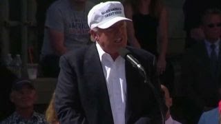 Watch Trumps rails against trade policies as he falls behind Video