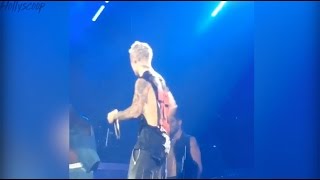 Watch Justin Bieber Wiped Out On Stage & Pulled Everyone Down With Him Video
