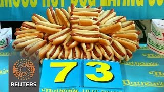 Watch How many hot dogs can you eat in 10 minutes? Video